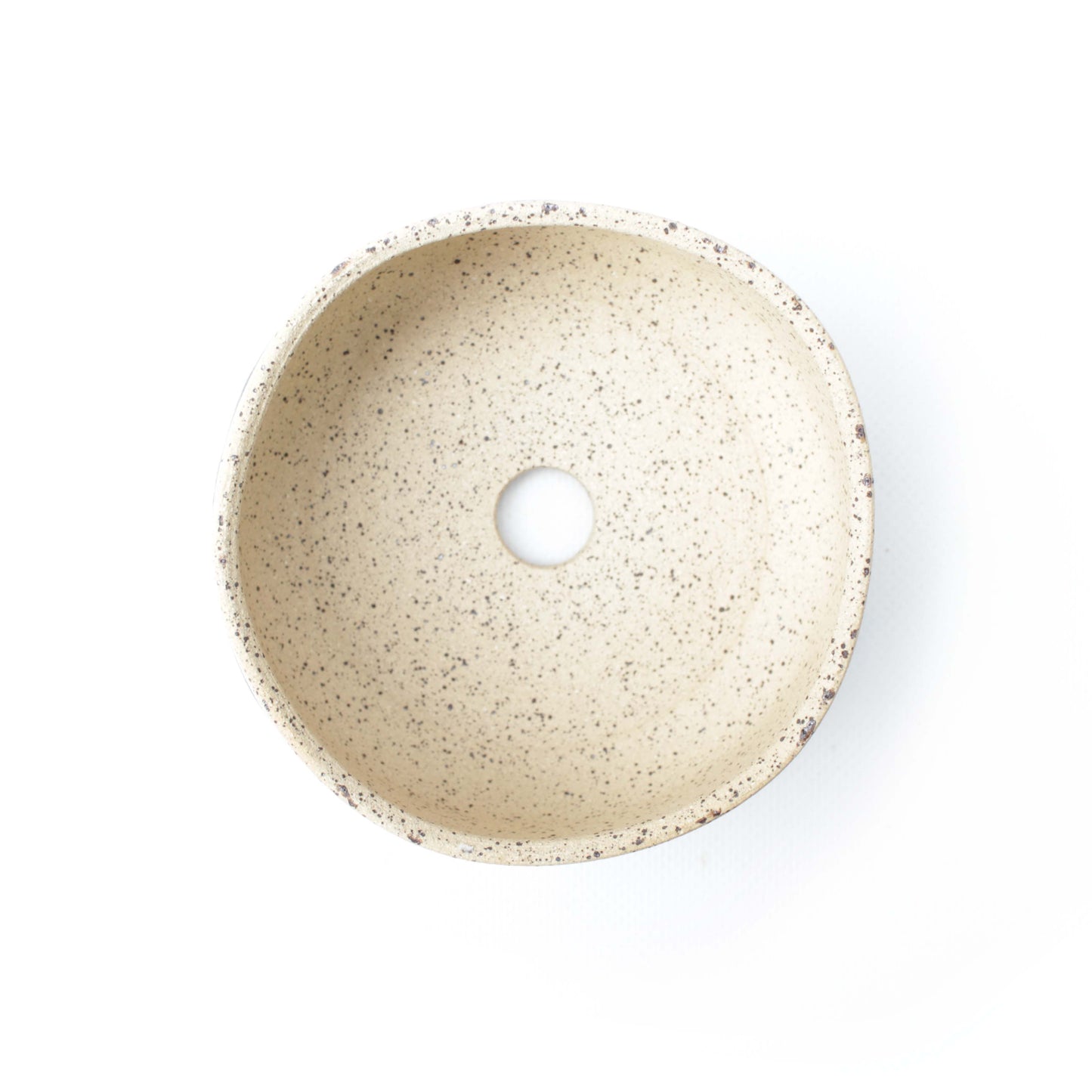 4.75" Blue Speckled Stoneware Planter Pot
