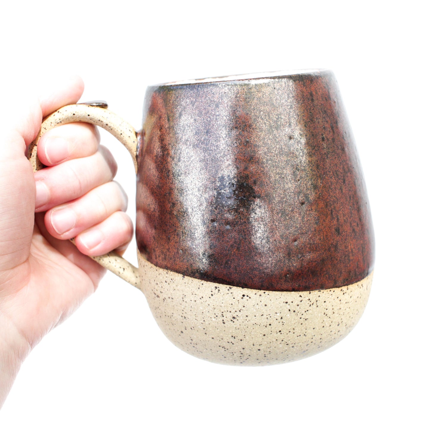 Rustic Red Speckled Stoneware Mug