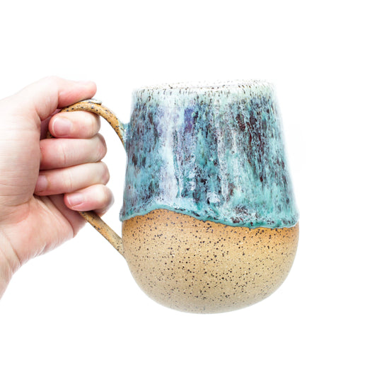 Blue Raspberry Speckled Stoneware Mug