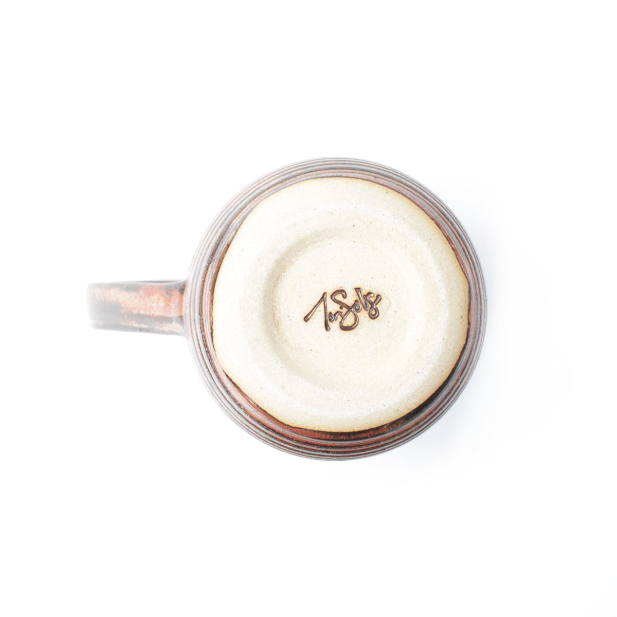 Copper Bronze Stoneware Mug