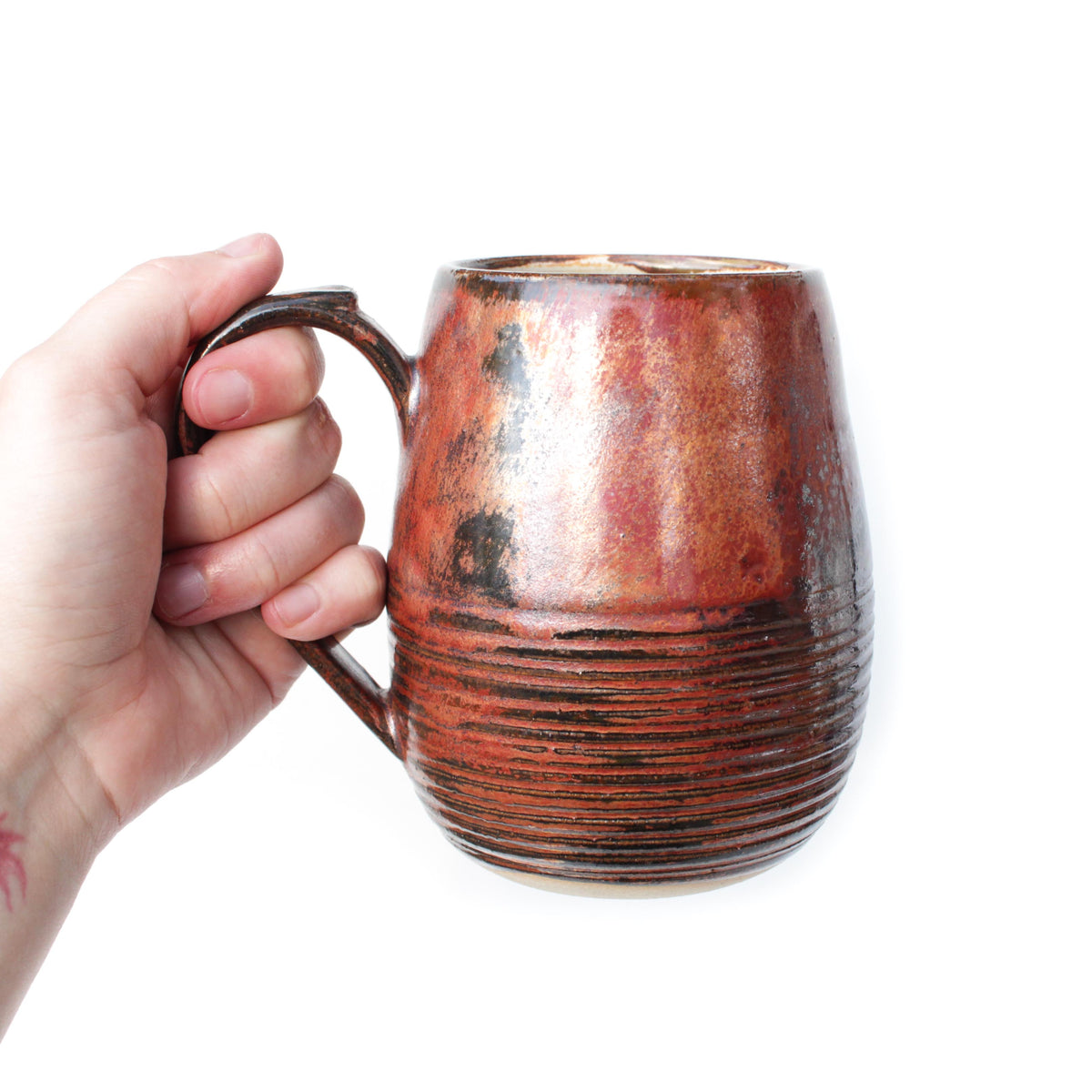 Copper Bronze Stoneware Mug