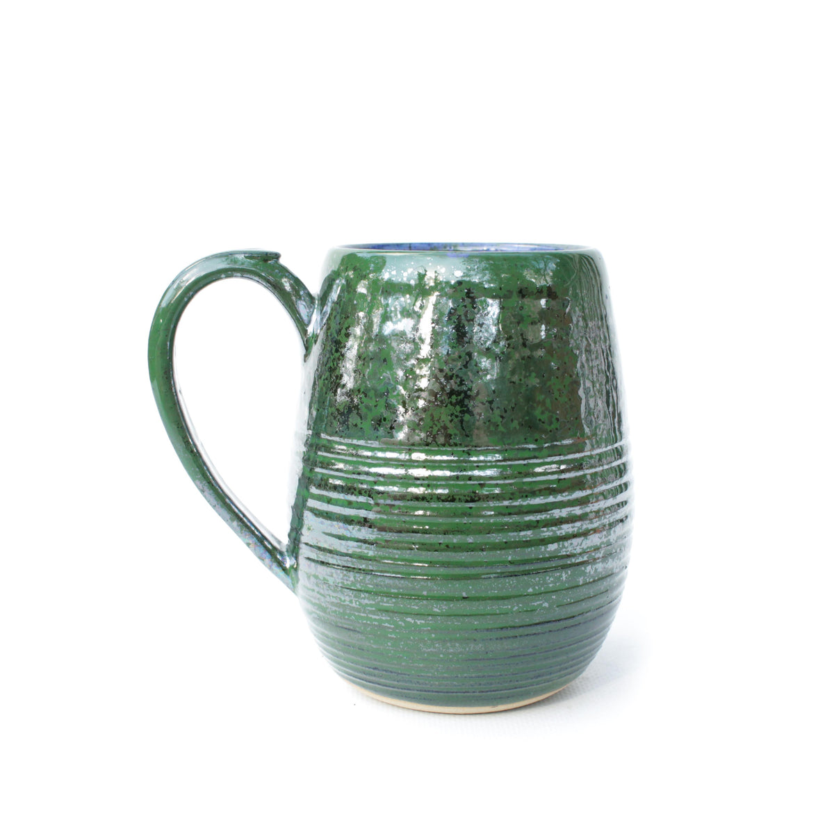Green Iridescent Stoneware Mug
