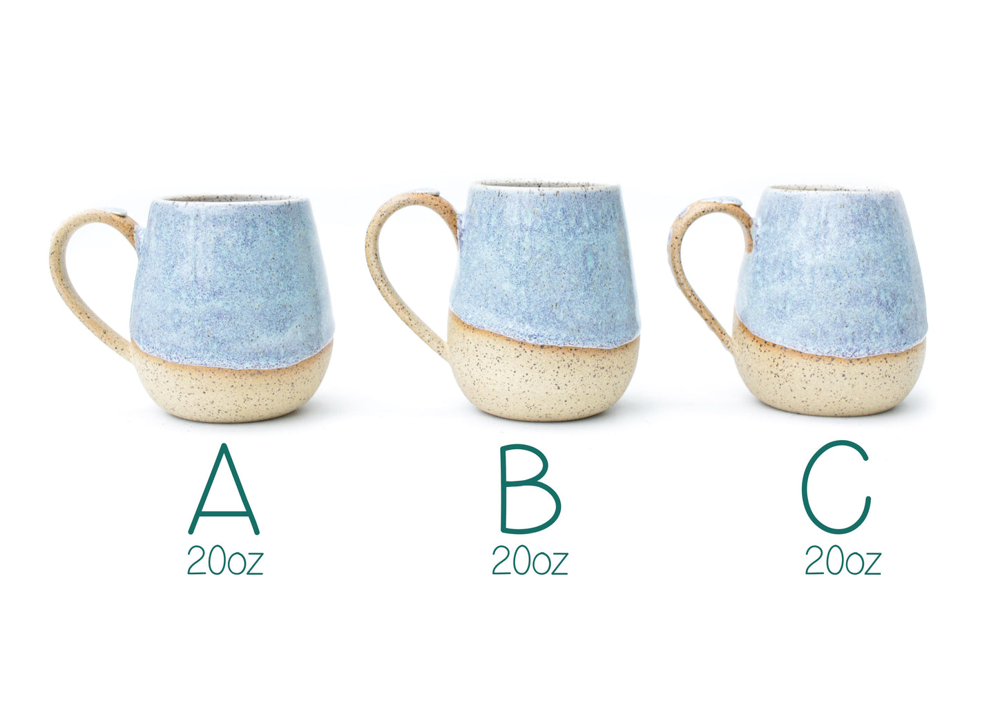 Periwinkle Speckled Stoneware Mug