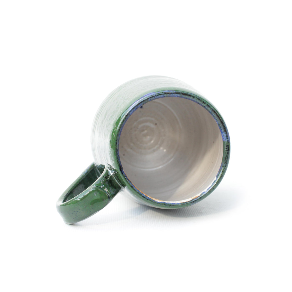 Green Iridescent Stoneware Mug