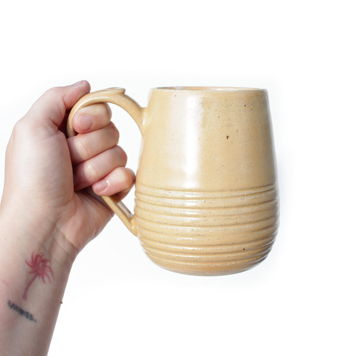 Khaki Beige Stoneware Mug