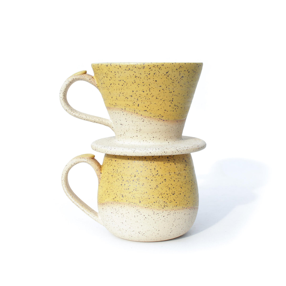 Yellow Pour Over Coffee Maker Kit
