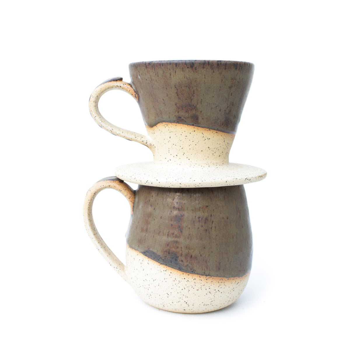Brown Pour Over Coffee Maker Kit
