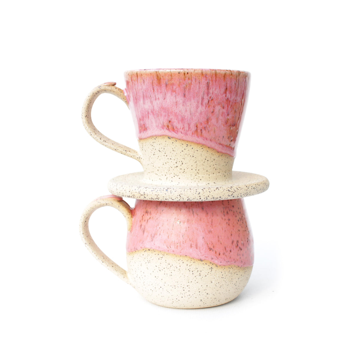 Coral Pink Pour Over Coffee Maker Kit