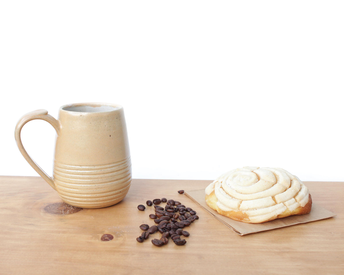 Khaki Beige Stoneware Mug