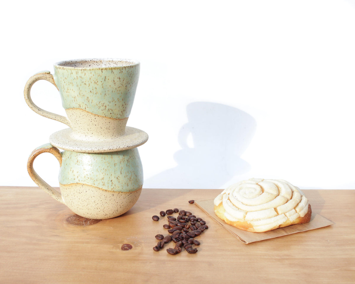 Seafoam Green Pour Over Coffee Maker Kit
