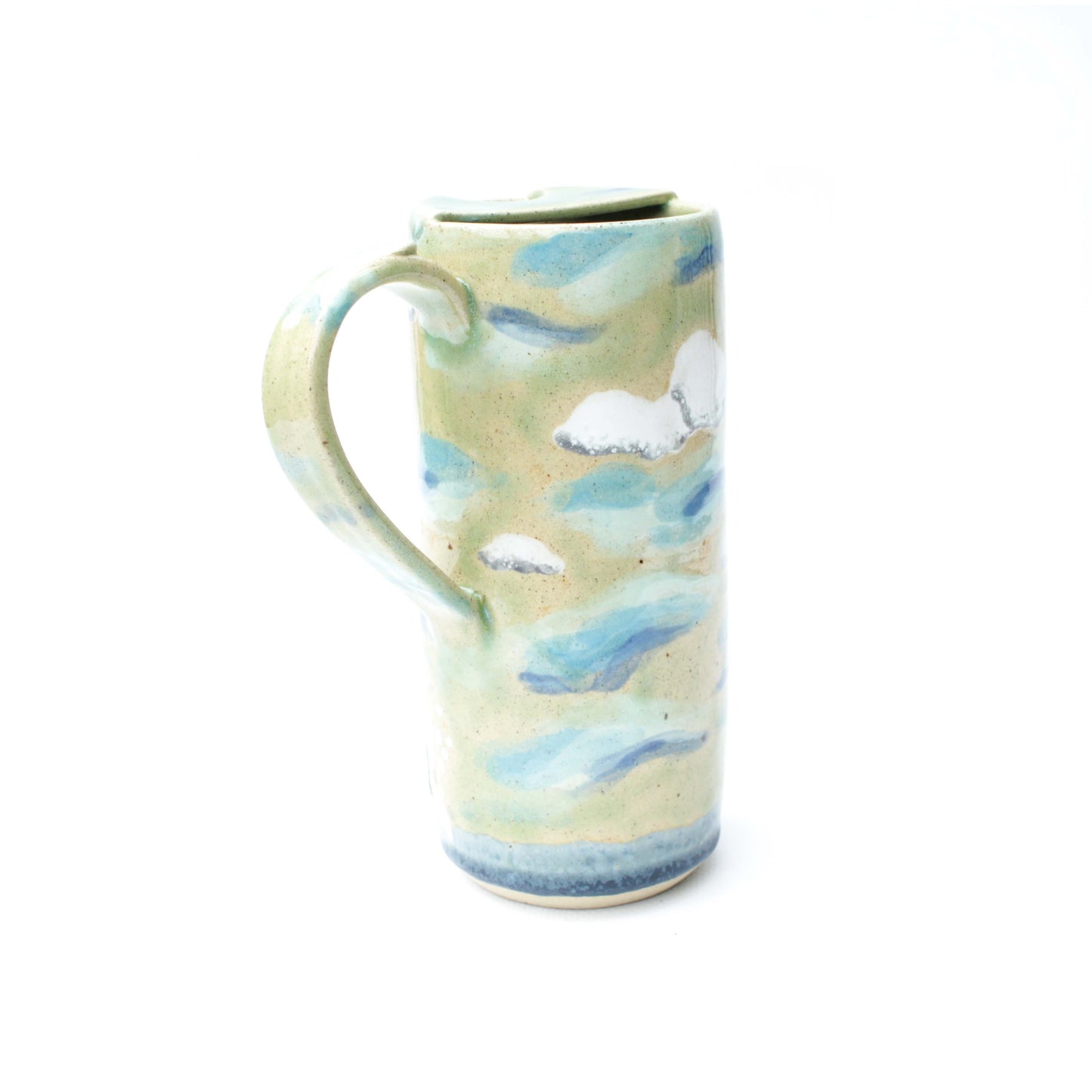 Mosasaur Skinny Stoneware Travel Mug with Handle
