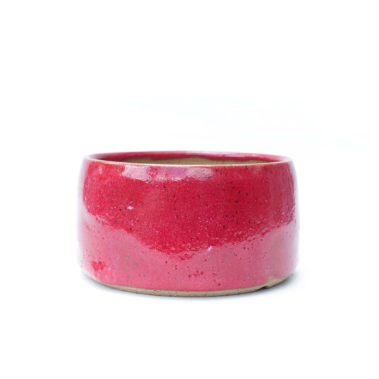 5" Red Speckled Stoneware Planter Pot