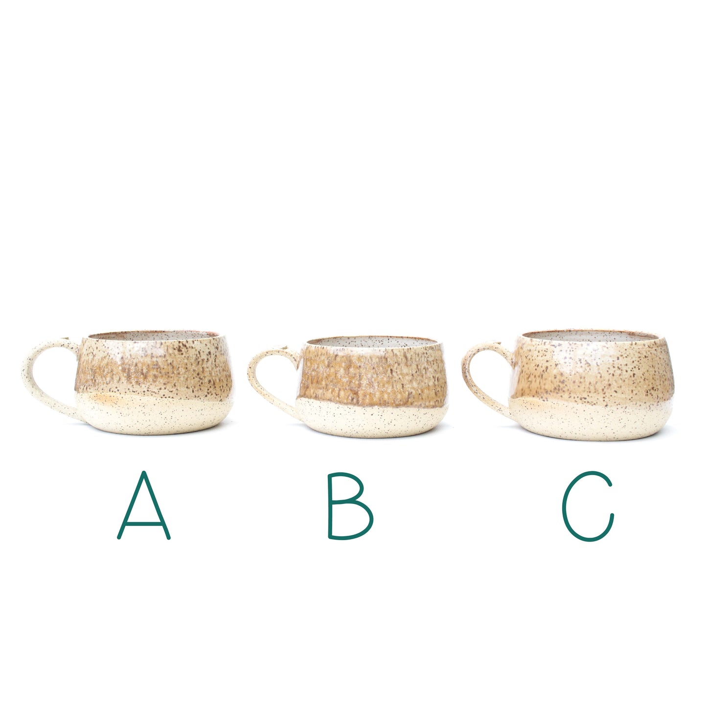 Golden Brown Speckled Stoneware Mug