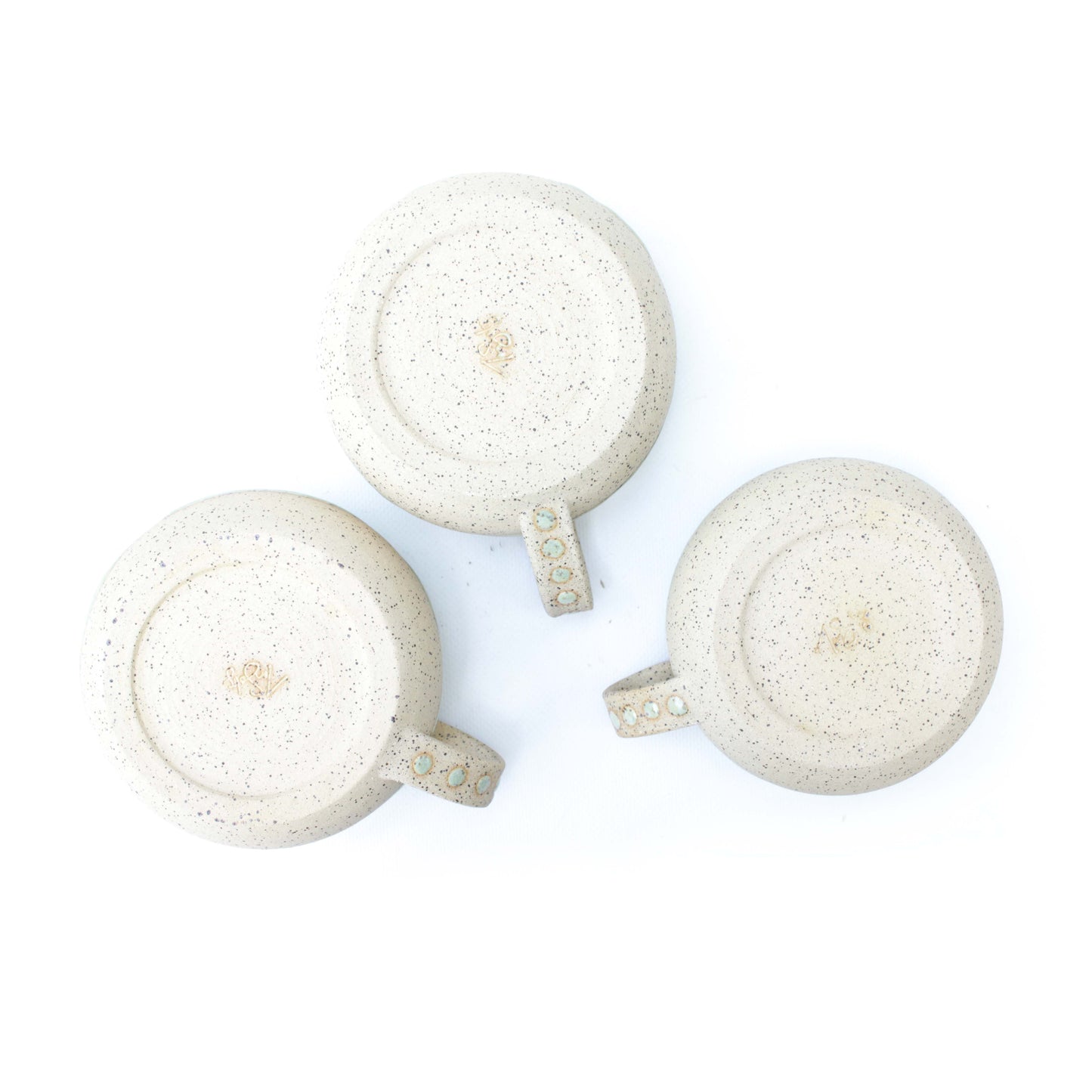 Seafoam Green Speckled Stoneware Latte Mug