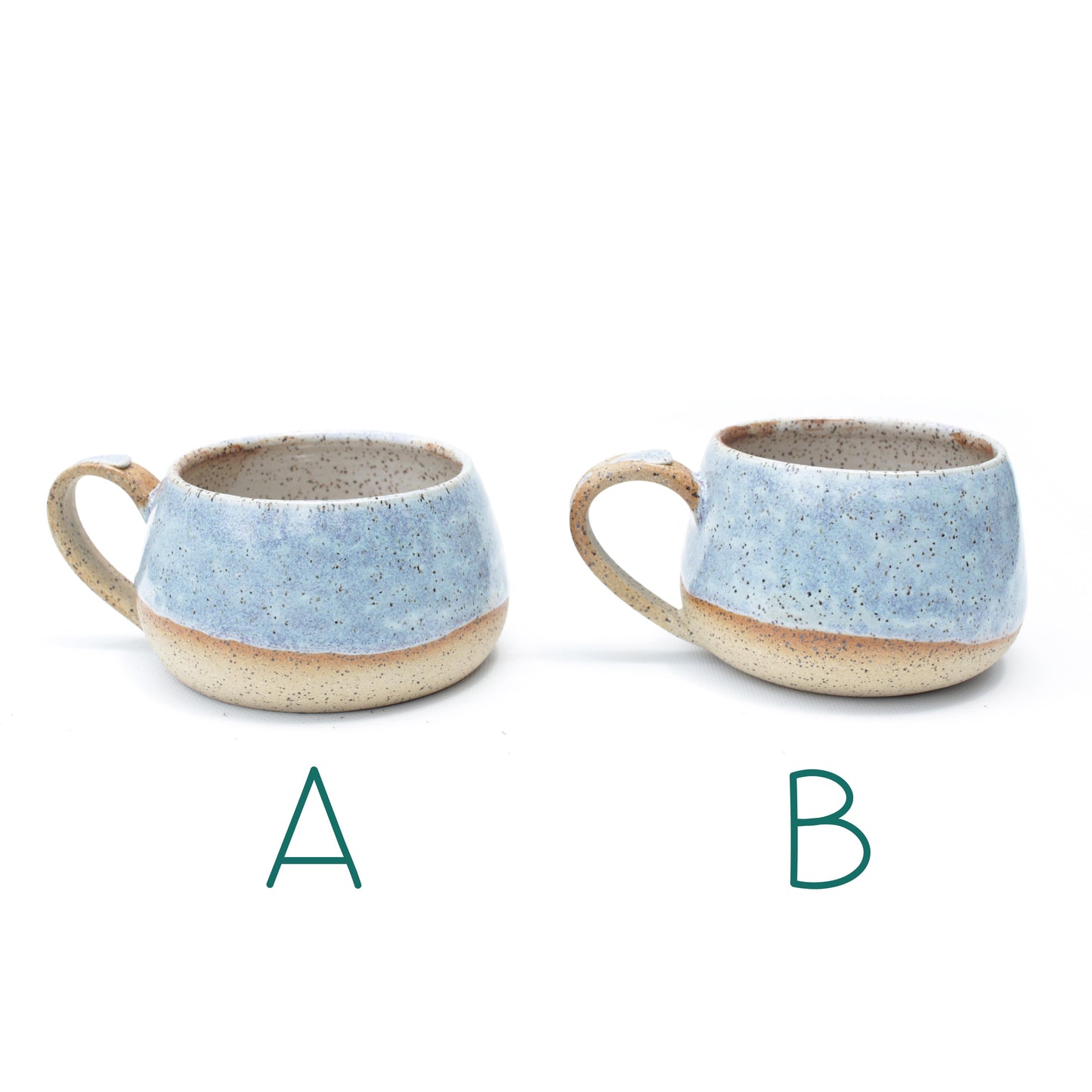 Periwinkle Speckled Stoneware Mug