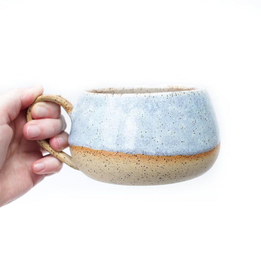 Periwinkle Speckled Stoneware Mug
