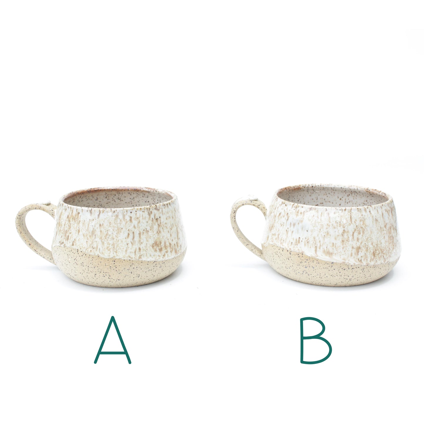 Crystal Cream Speckled Stoneware Mug