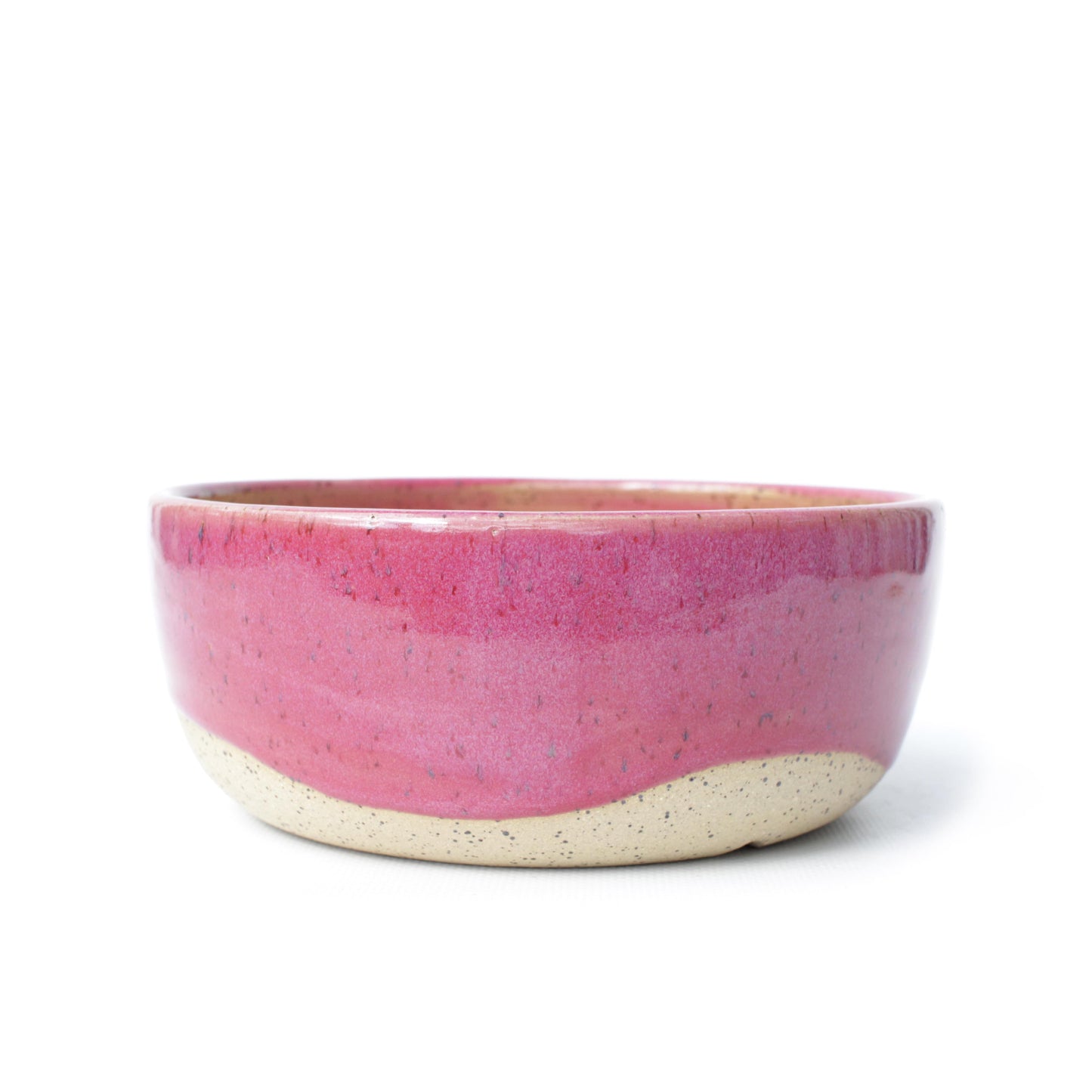 Magenta Speckled Stoneware Planter Pot 6"