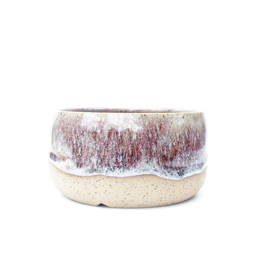 5" Red Speckled Stoneware Planter Pot