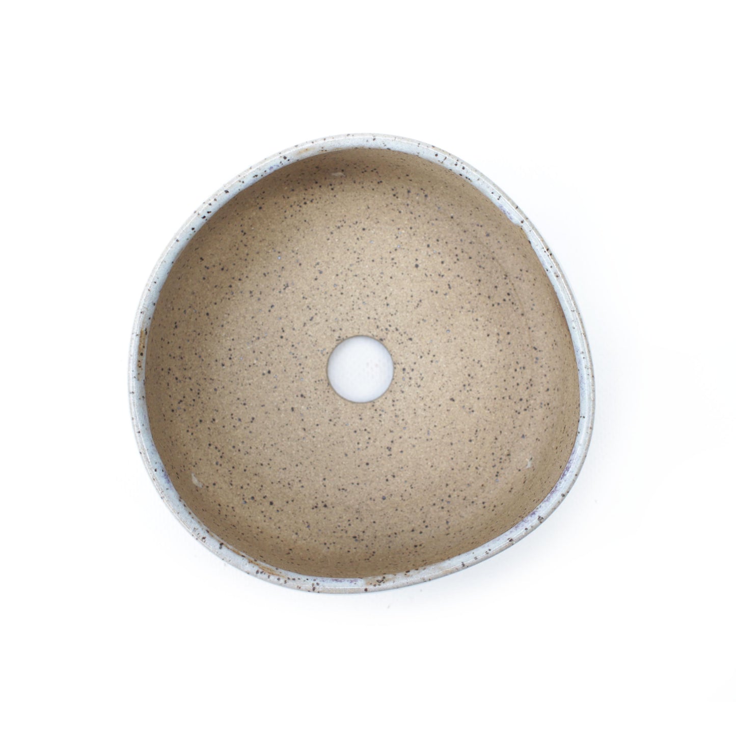 5" Periwinkle Speckled Stoneware Planter Pot