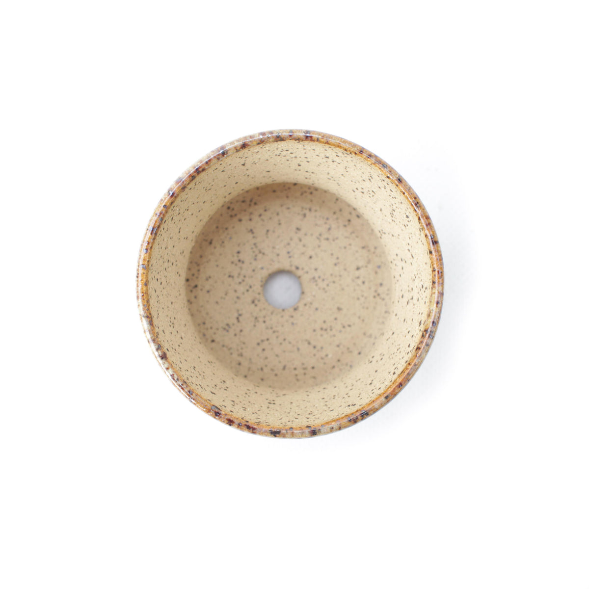3" Buff Speckled Stoneware Planter Pot