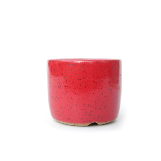 2.5" Red Speckled Stoneware Planter Pot