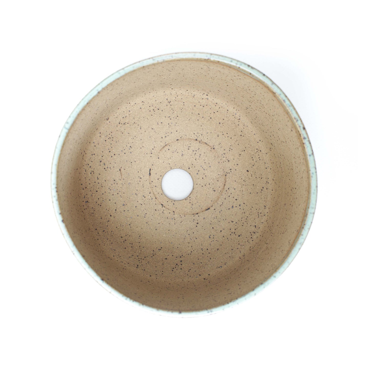 6" Pastel Mint Speckled Stoneware Planter Pot
