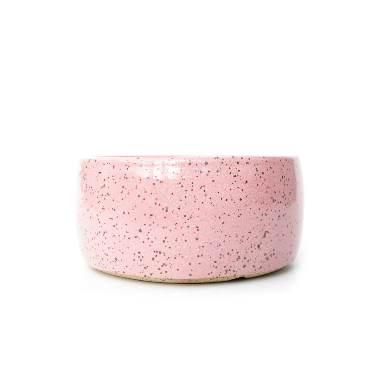 4" Pink Speckled Stoneware Planter Pot