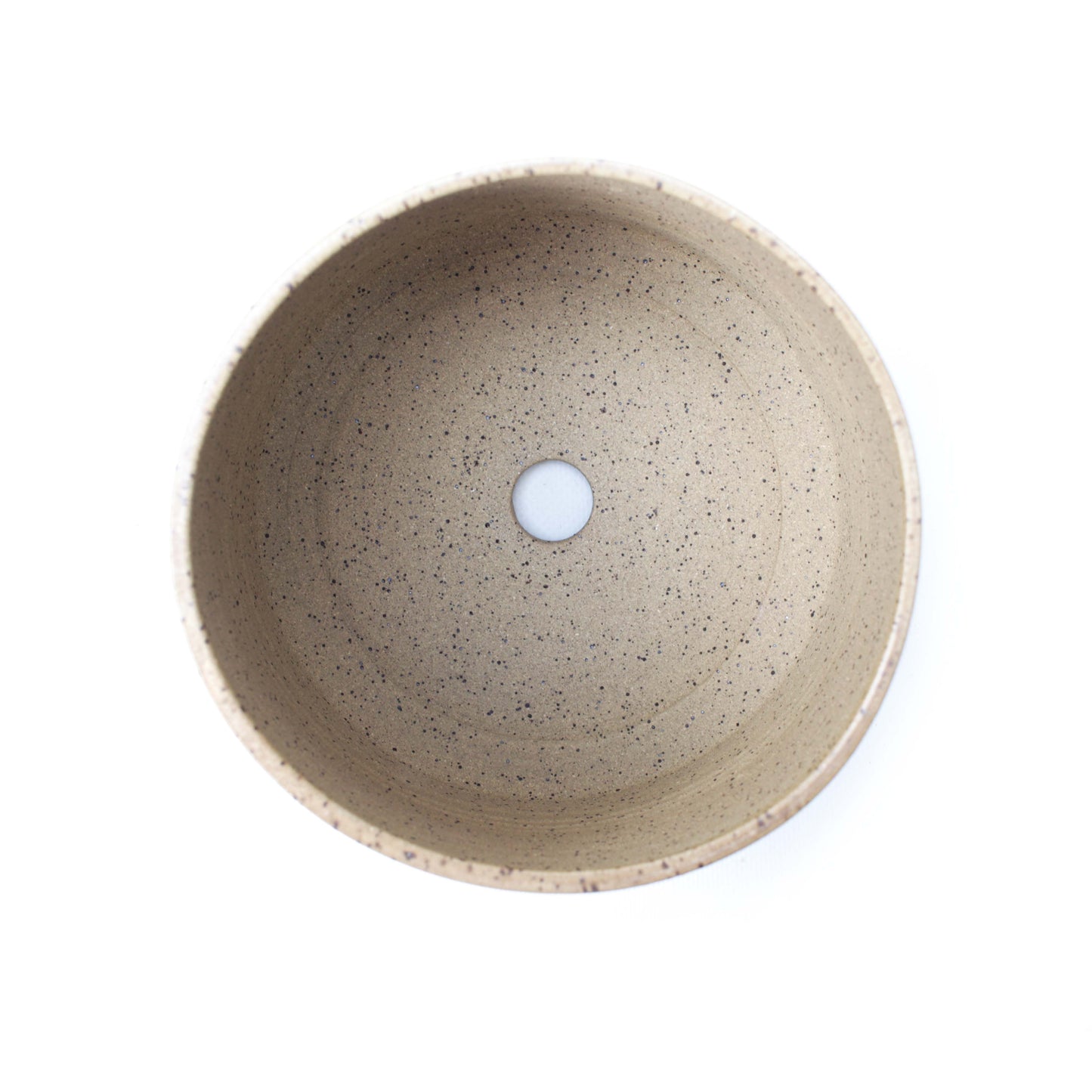 6" Lilac and Golden Wheat Speckled Stoneware Planter Pot