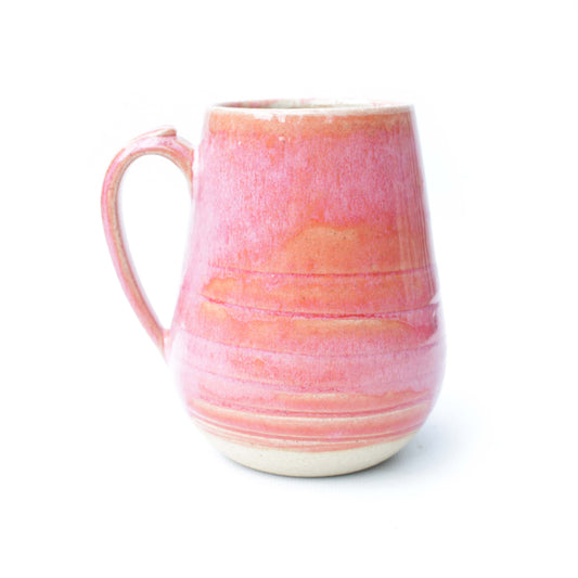 Coral Pink Stoneware Mug