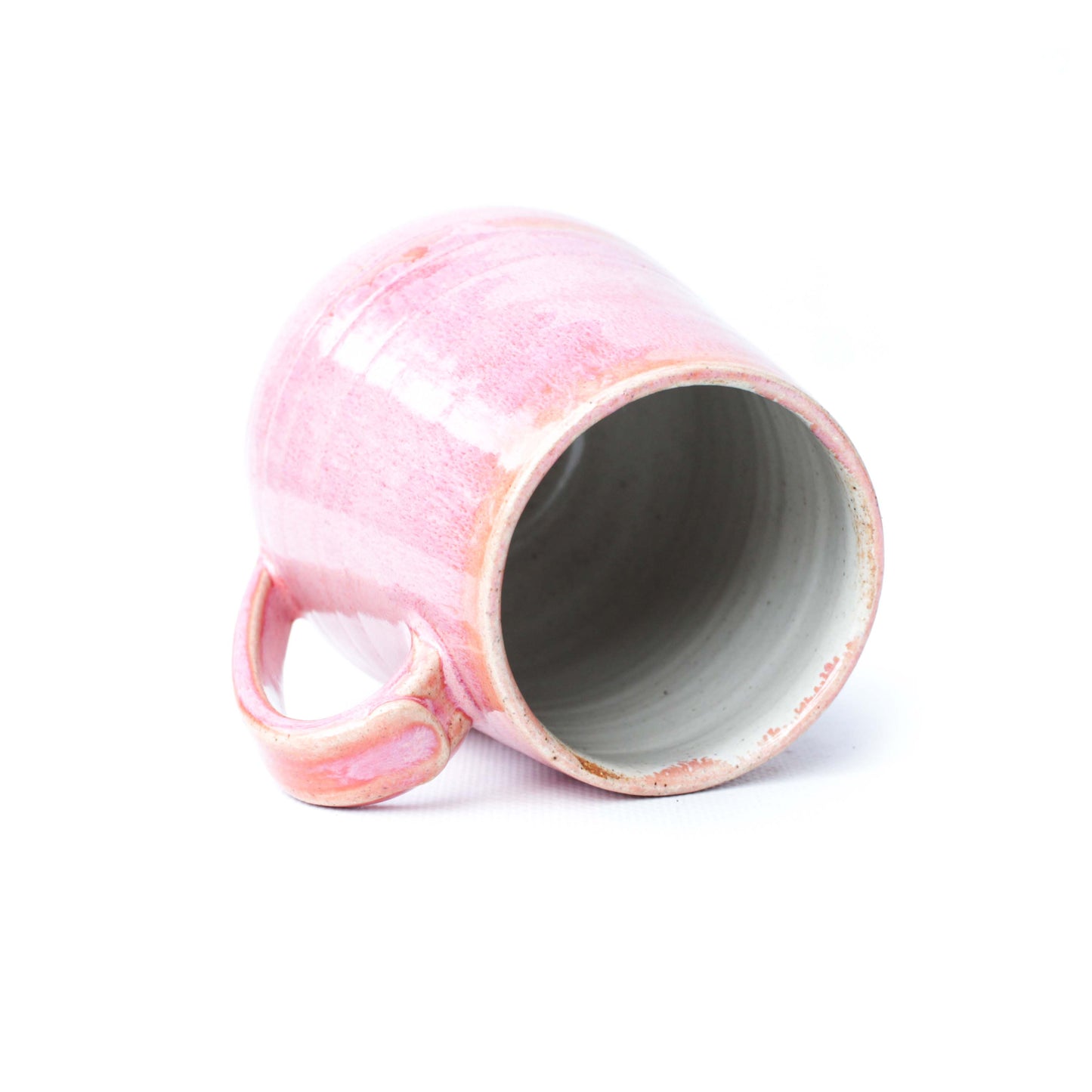 Coral Pink Stoneware Mug