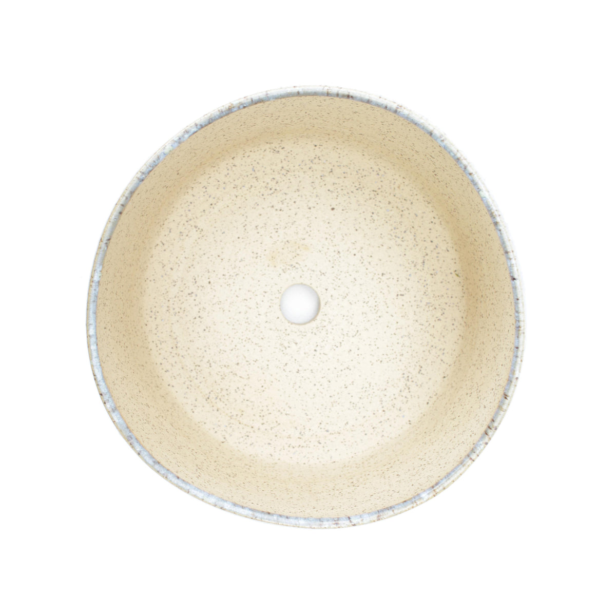 7" Periwinkle Speckled Stoneware Planter Pot