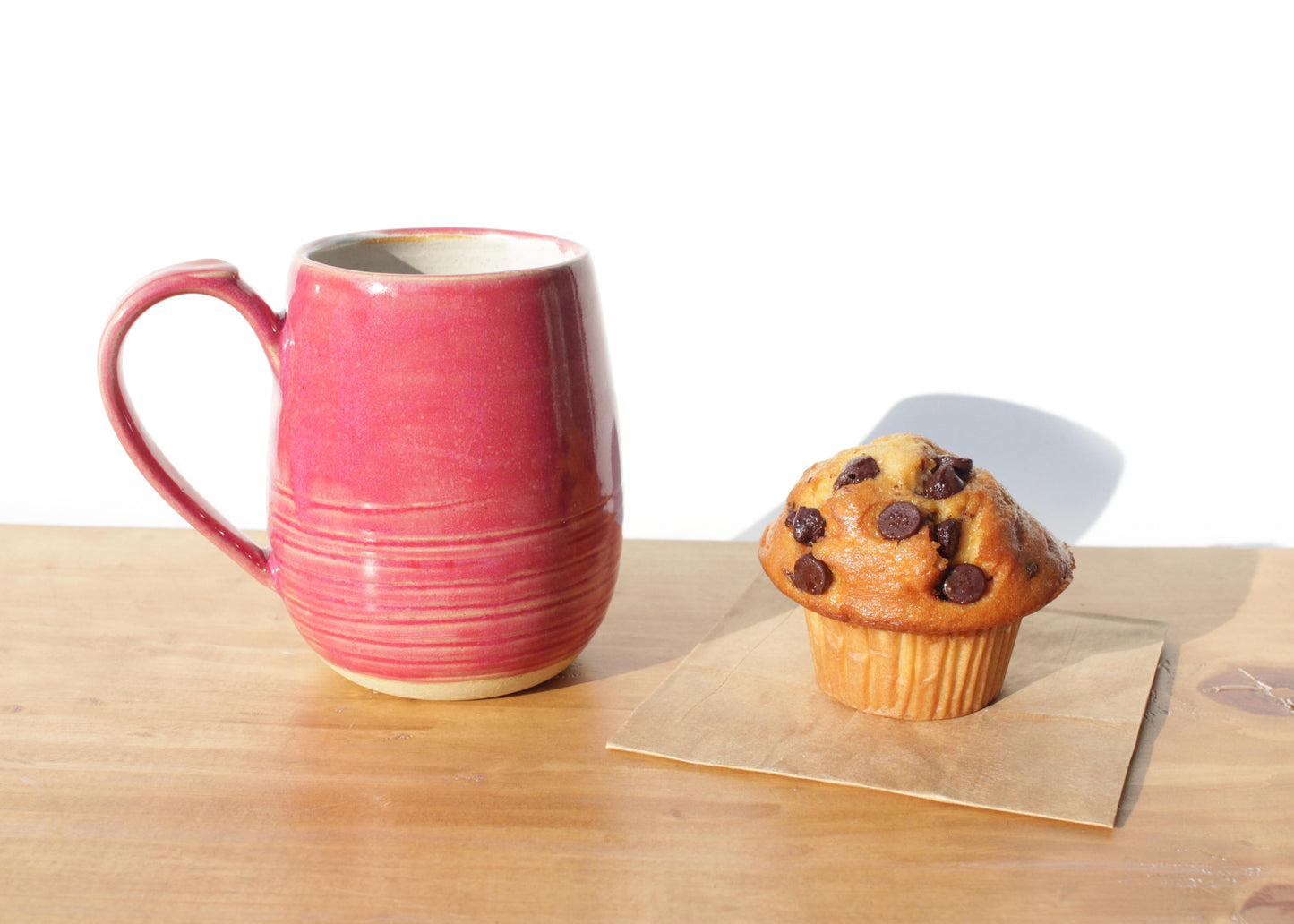 Magenta Stoneware Mug