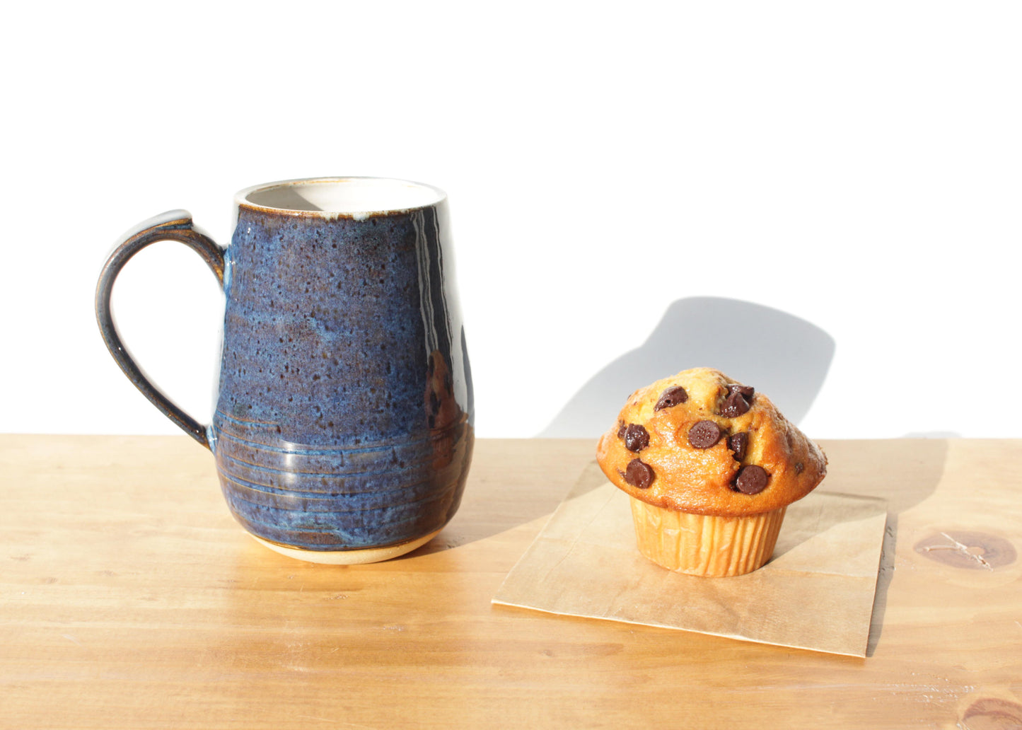 Dark Blue Stoneware Mug