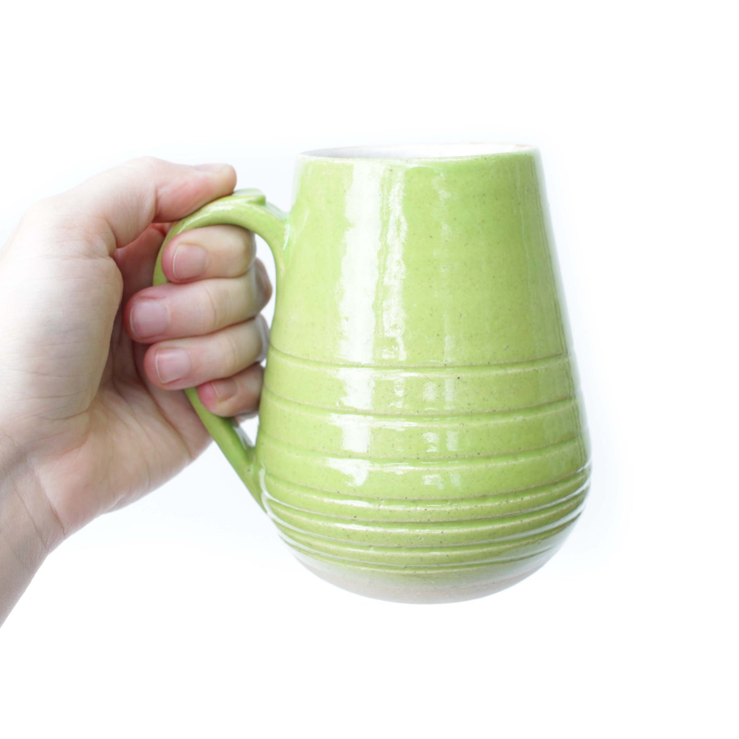 Lime Green Stoneware Mug