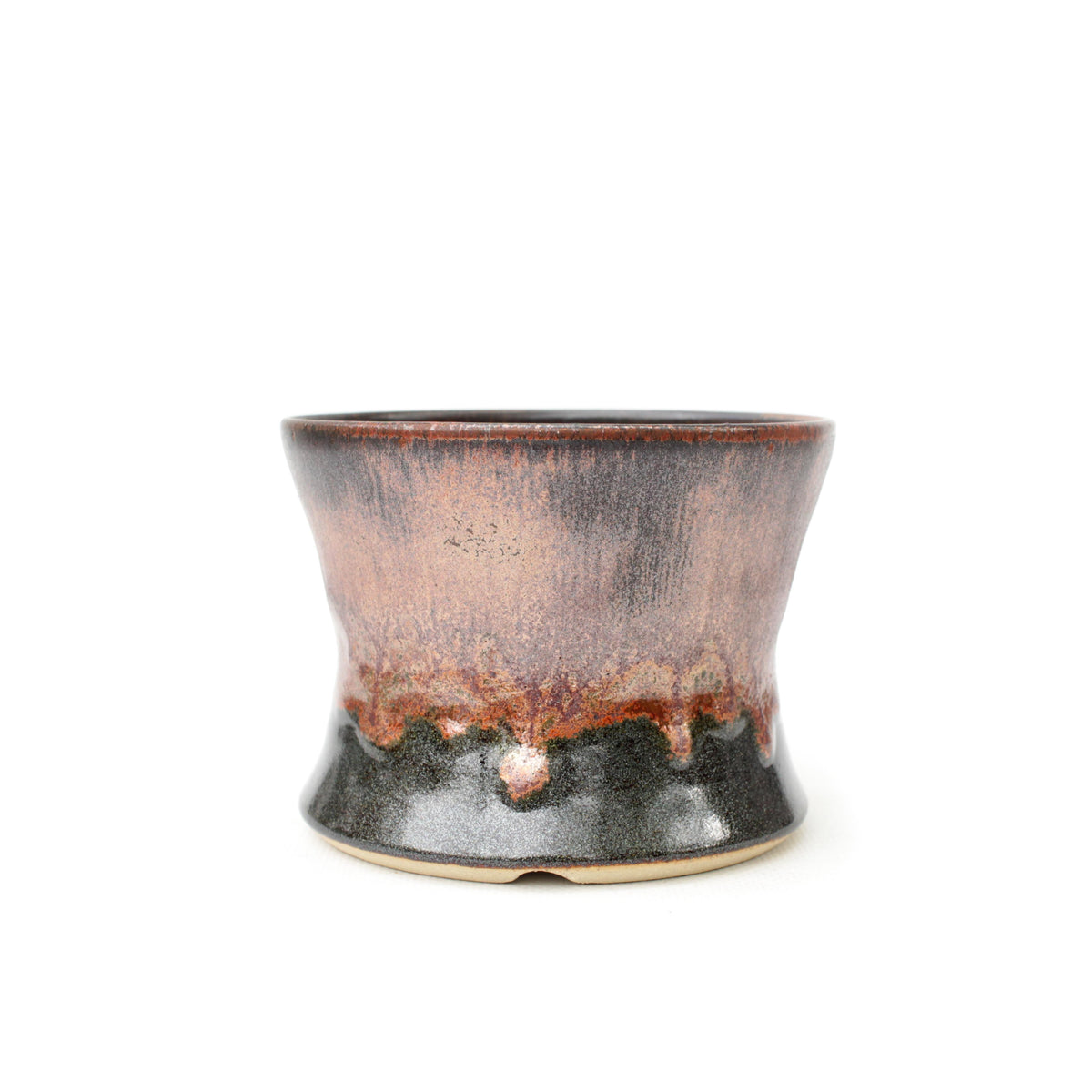 4.25" Red Bronze Stoneware Planter Pot