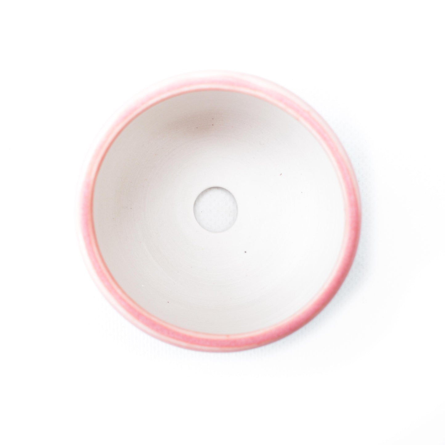 3" Pink and Teal Porcelain Planter Pot