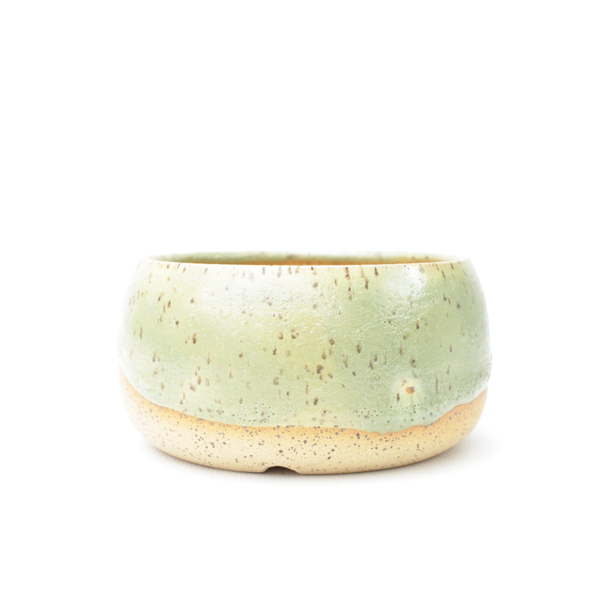 4.75" Seafoam Green Speckled Stoneware Planter Pot