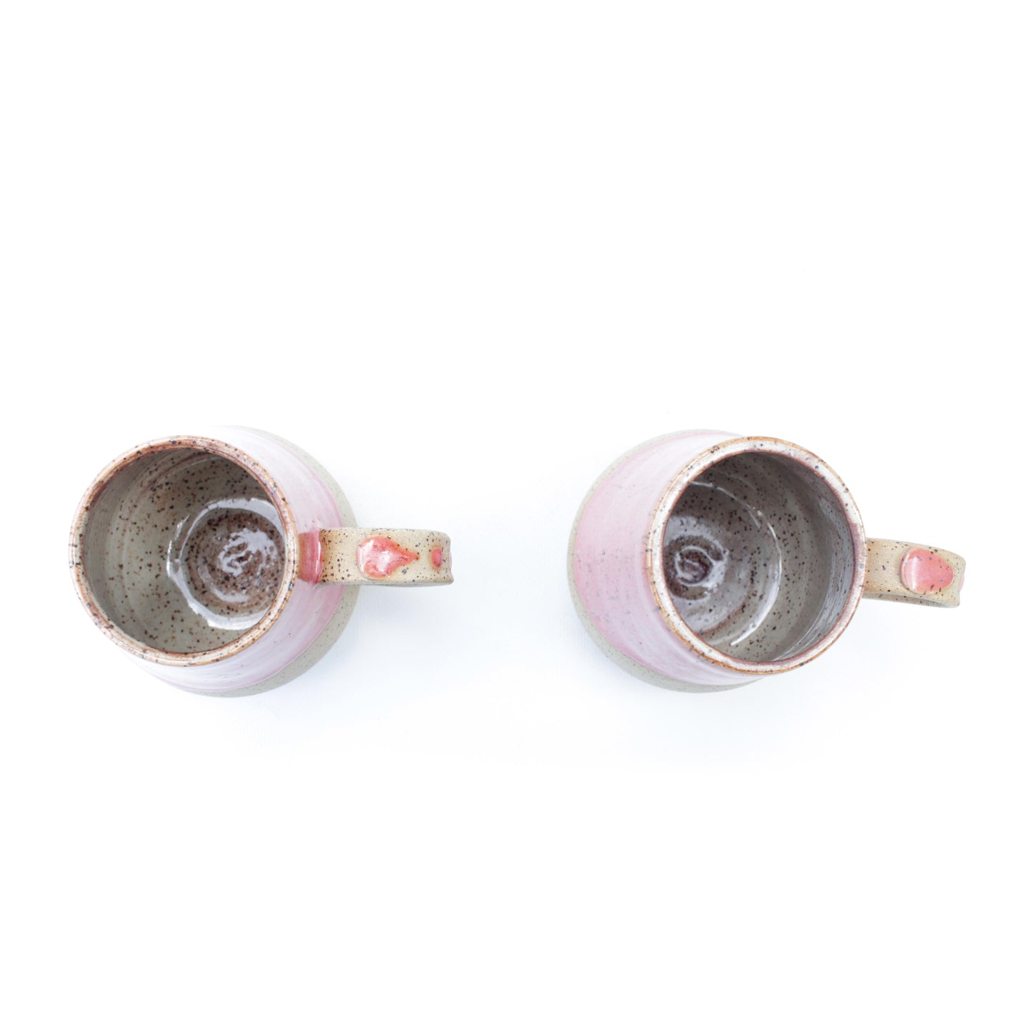 Coral Pink Speckled Stoneware Mug