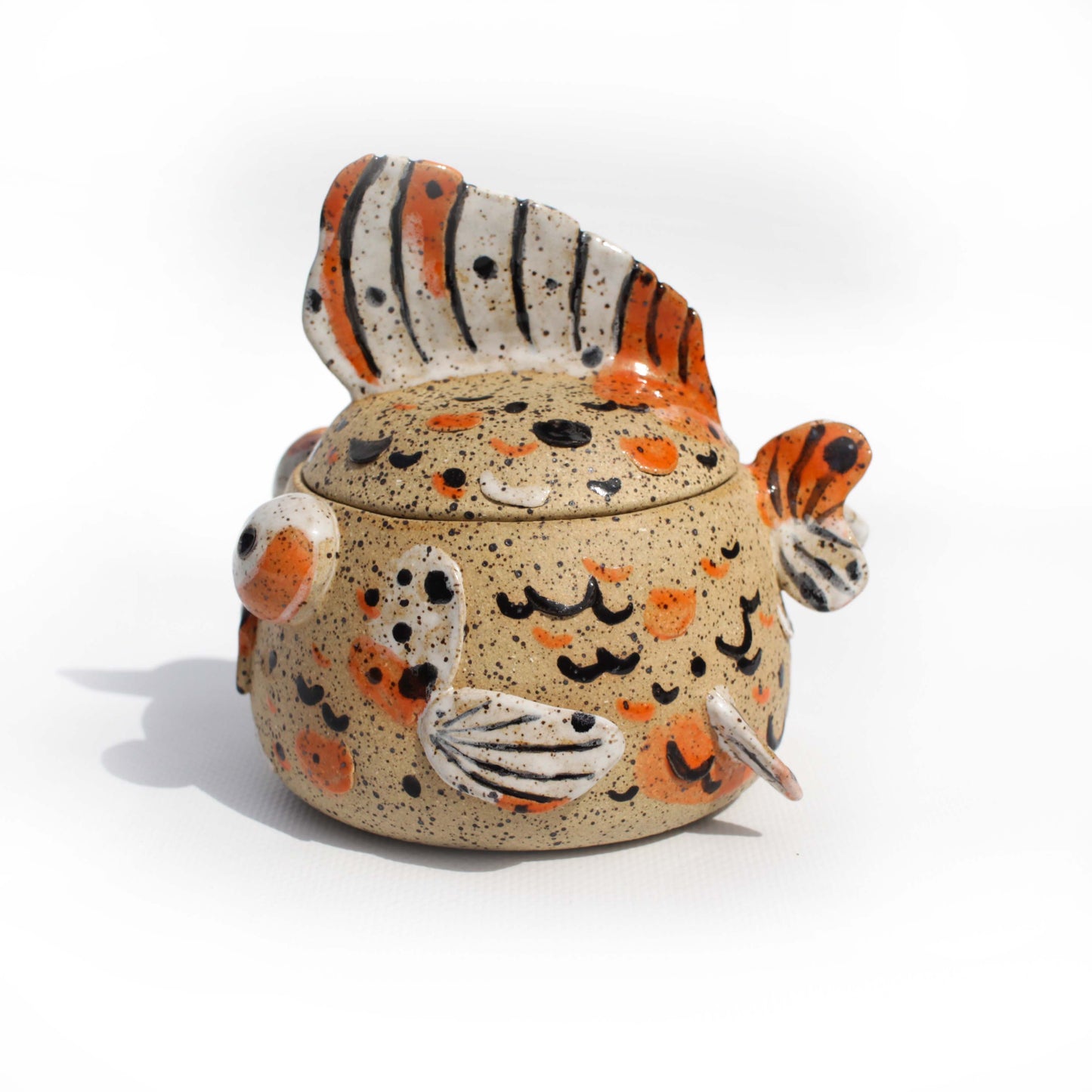 Calico Speckled Fancy Goldfish Jar