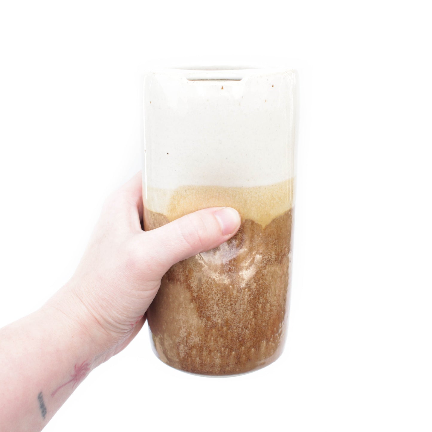 Ceramic Travel Tumbler Skinny Stoneware To-go Mugs