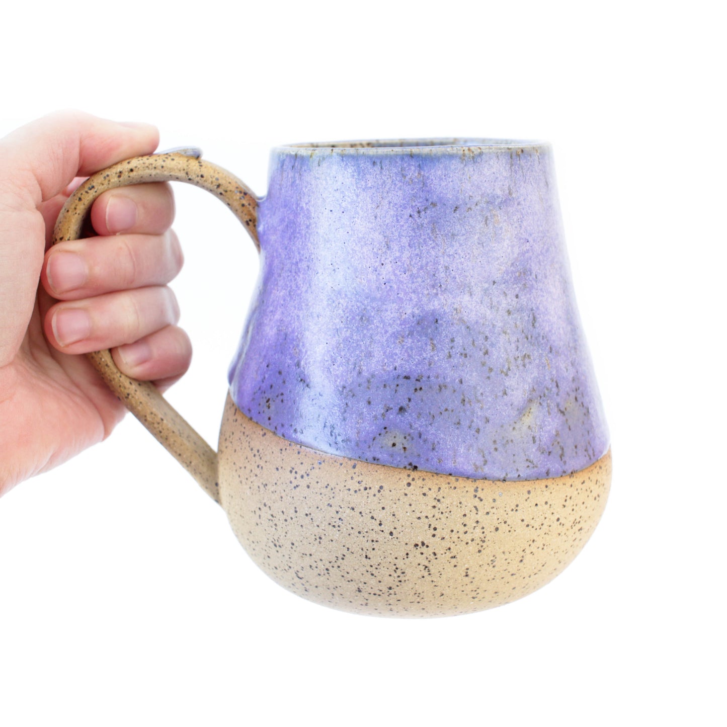 Purple Speckled Stoneware Mug