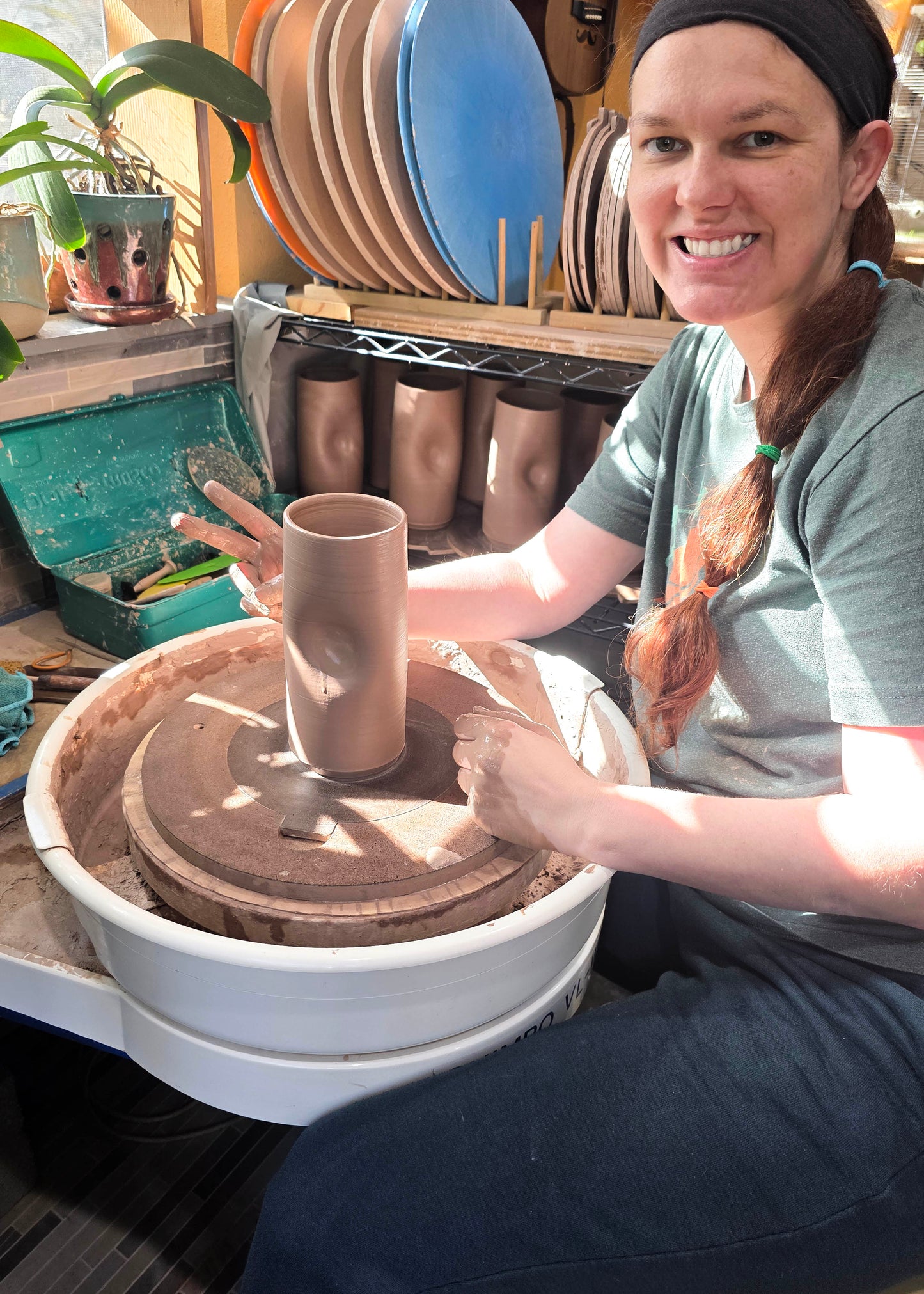 Rust Red Speckled Stoneware Travel Mug