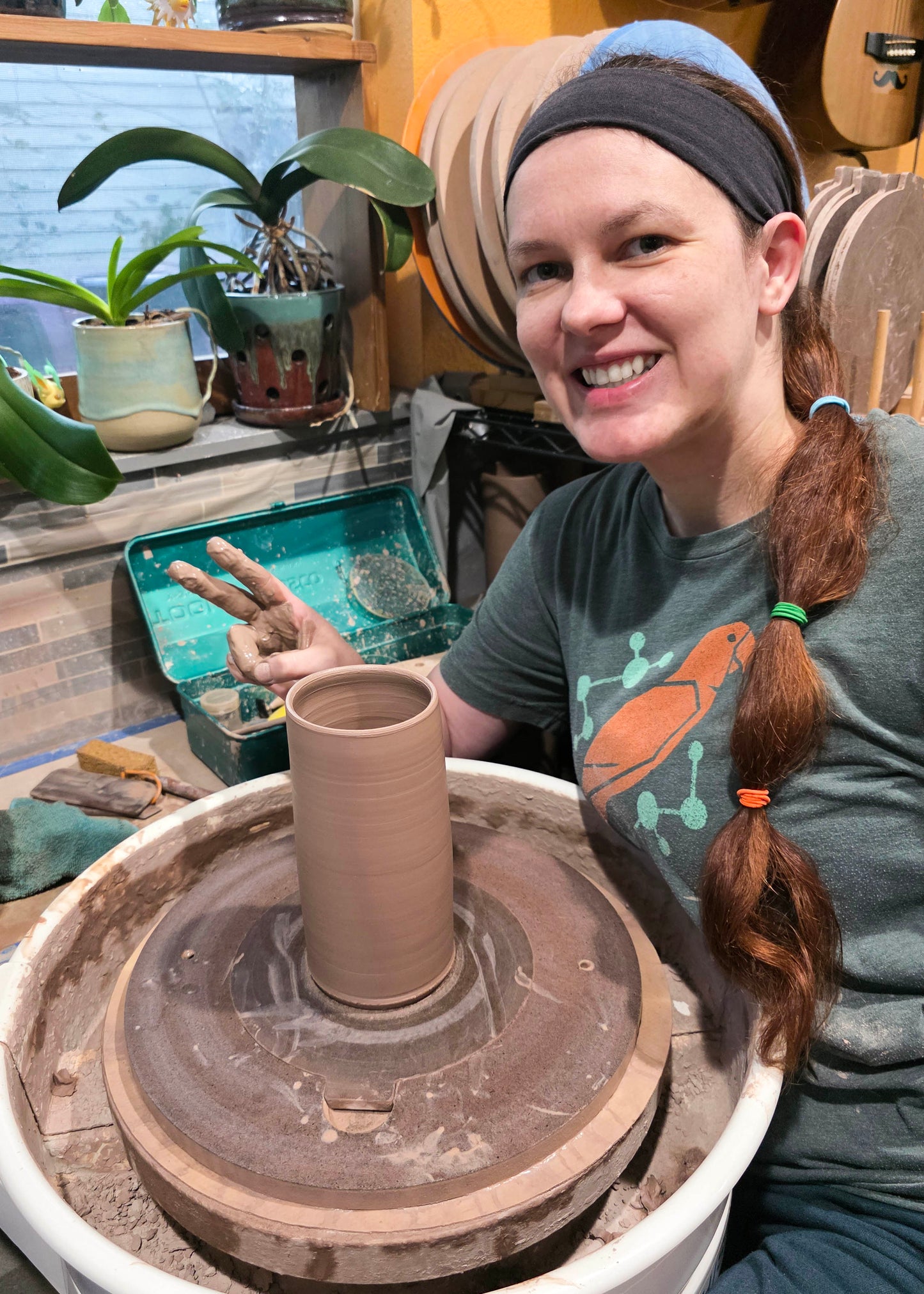 Blueberry Tall Speckled Stoneware Mug